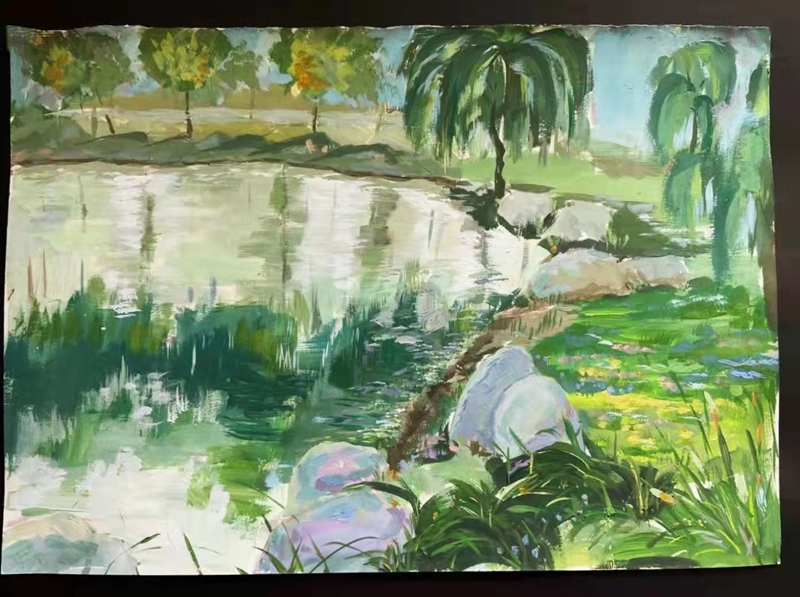 情系雷锋月，艺洒三月天 设计艺术学院举行主题绘画活动